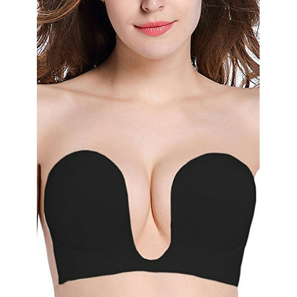 UK Silicone Adhesive Stick On Gel Push Up Strapless Invisible Bra Backless Best